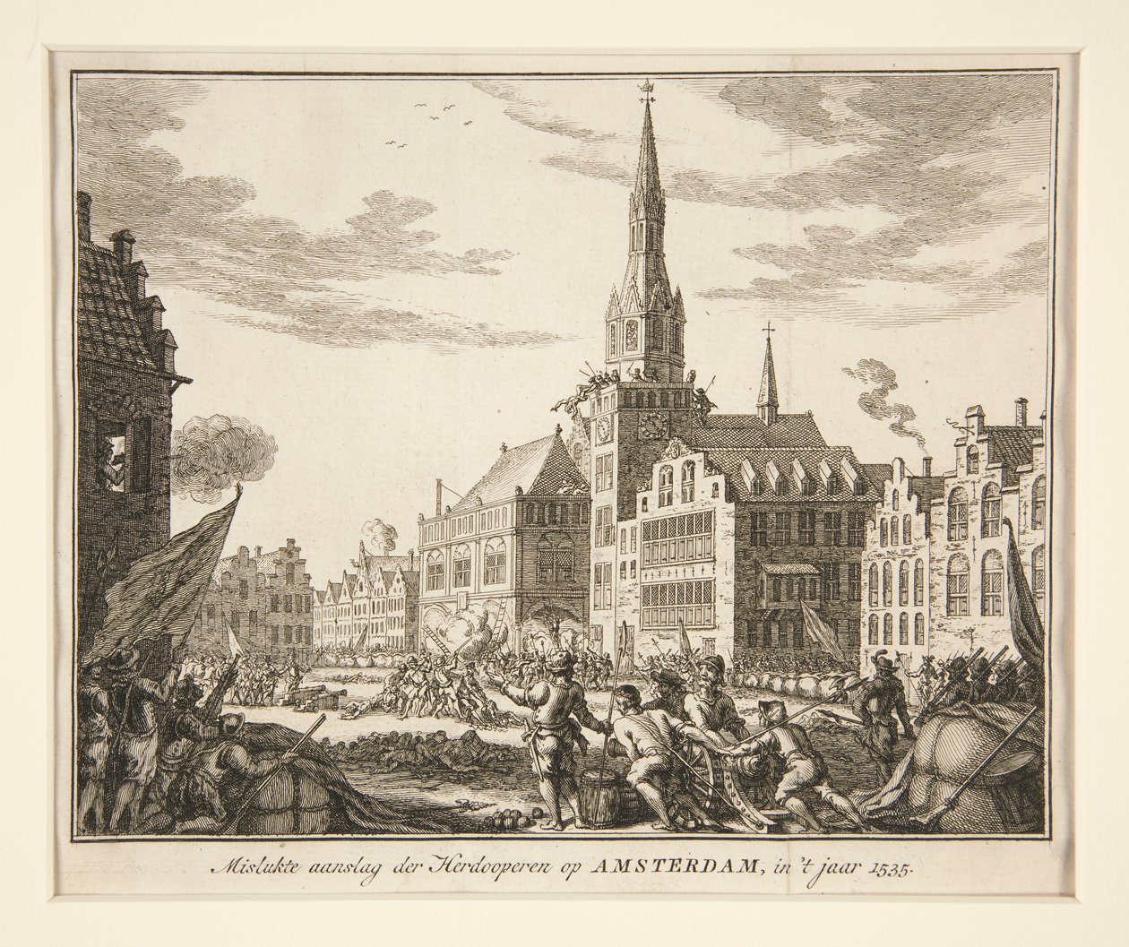 Ataque de anabaptistas a Amesterdão, em de Unknown