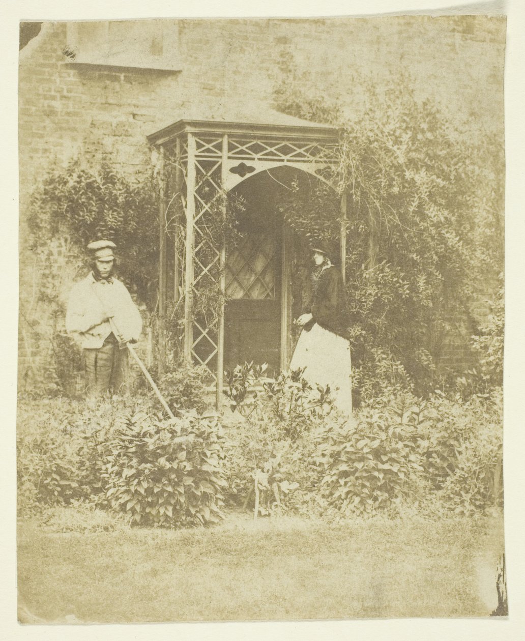 Sra. Craik em Jardim exterior de Unknown