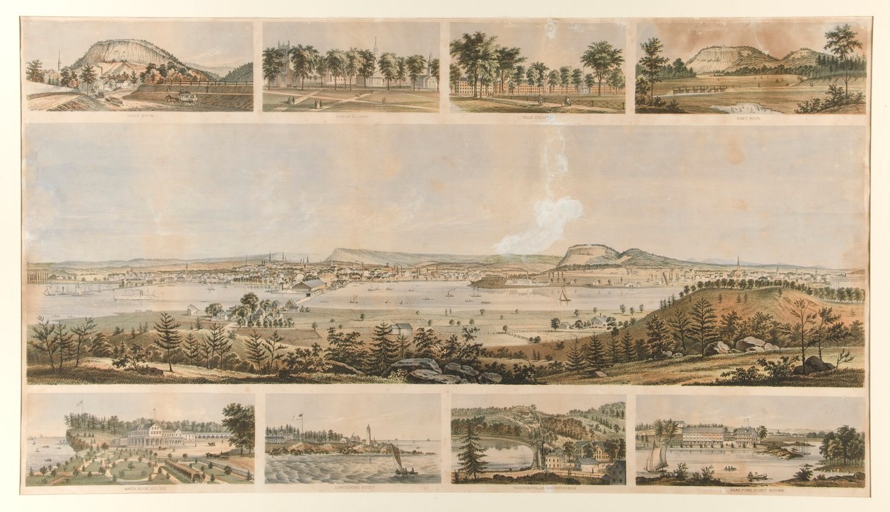 New Haven (9 vistas, panorama e 8 vinhetas) de Unknown