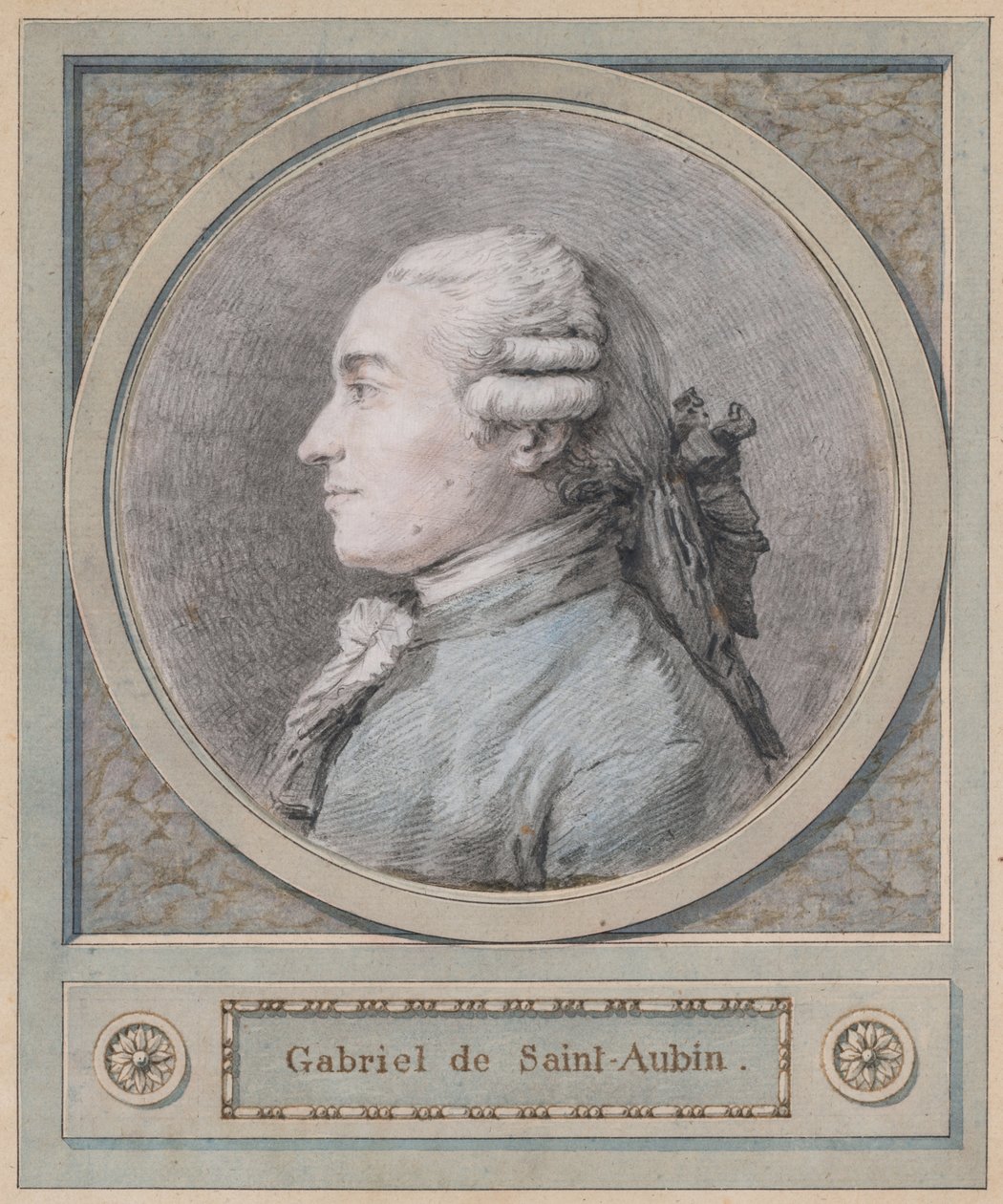 Retrato de um homem, dito ser o escultor Clodion (1738-1814) de Unknown