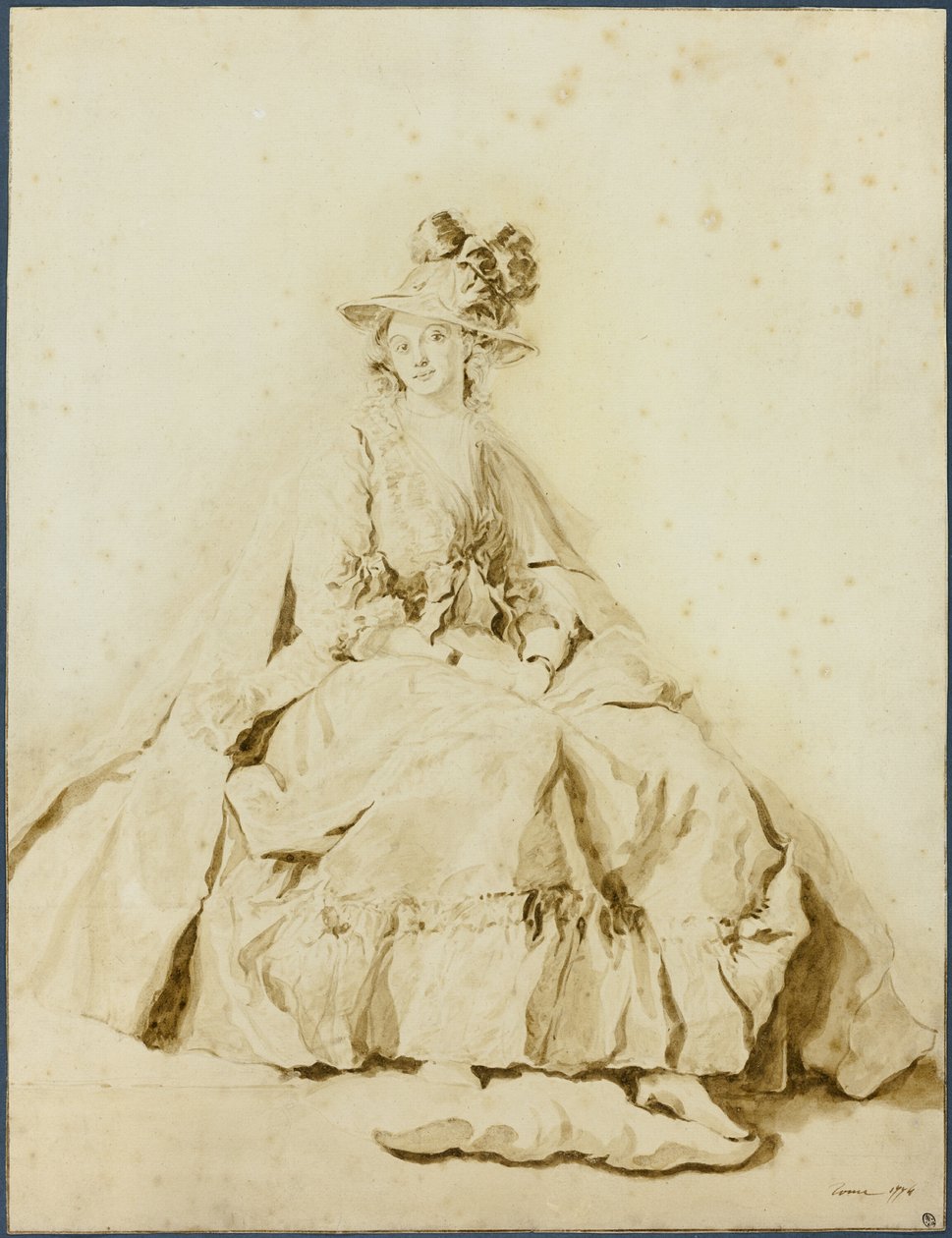 Retrato de uma jovem senhora de Unknown