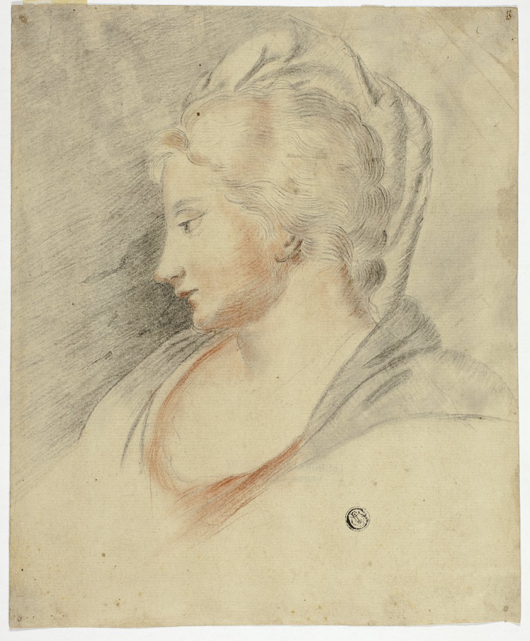 Perfil Retrato de mulher de Unknown