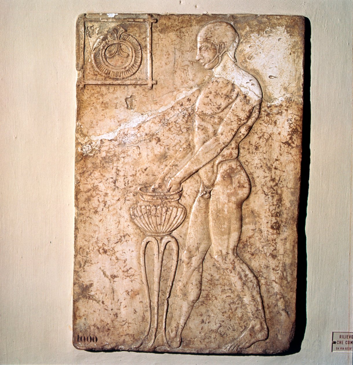 Alívio Votivo Romano de Atleta do Período Republicano, Roma, século II a.C. de Unknown