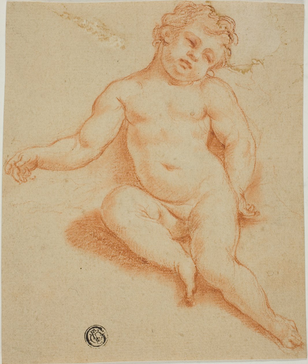 Putto sentado de Unknown