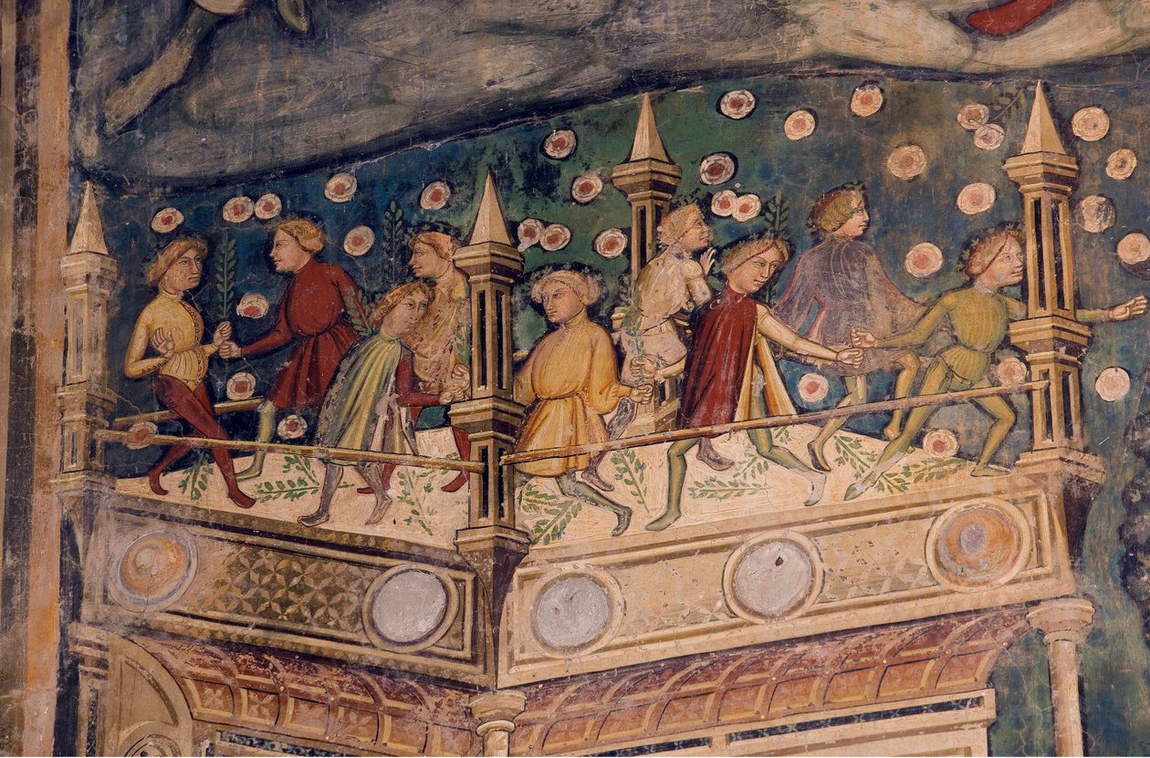 Santa Maria na igreja do piano, Loreto Aprutino, Abruzzo, Itália, de Unknown