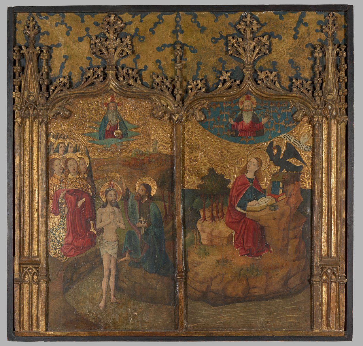 O Batismo de Cristo e São João de Unknown