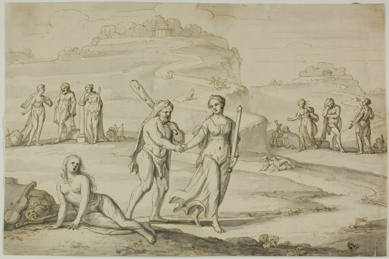 A escolha de Hércules de Unknown
