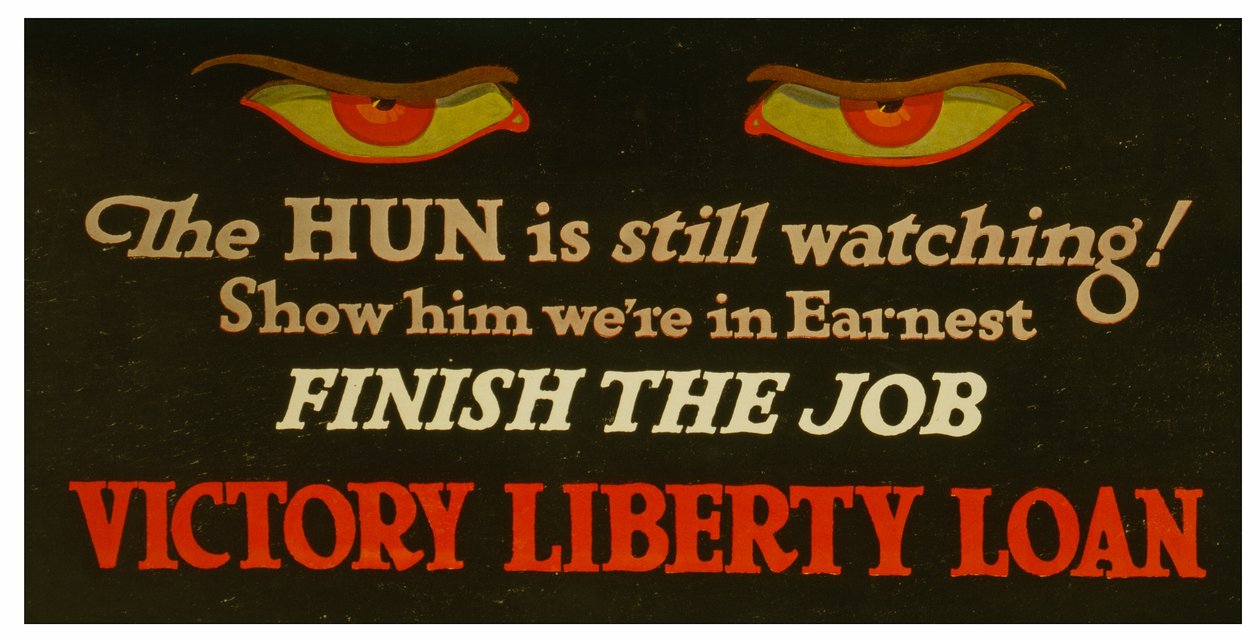 O Hun ainda está assistindo! Mostre-lhe que foram sinceros - termine o trabalho Victory Liberty Loan.rnc.1917 de Unknown