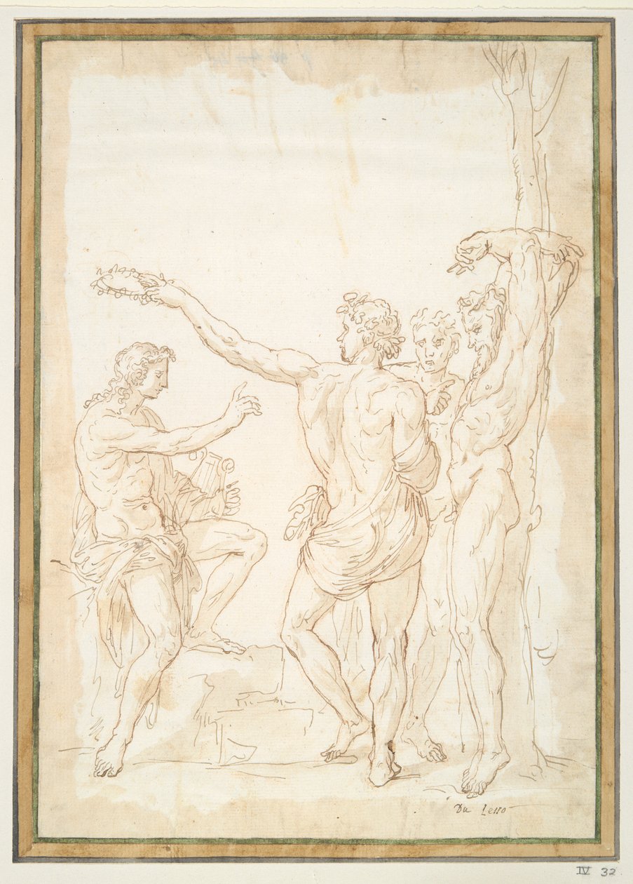 A vitória de Apolo sobre Marsyas de Unknown