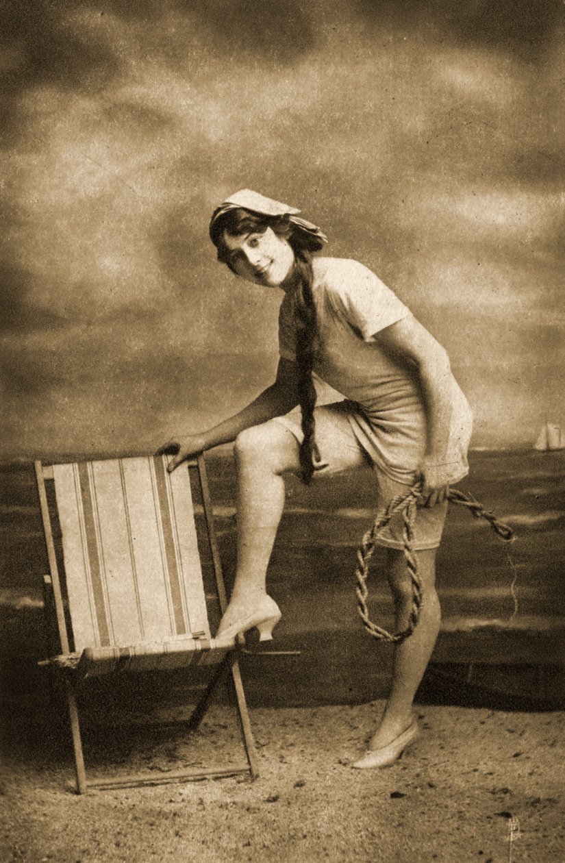 A menina do feriado, c.1905 de Unknown