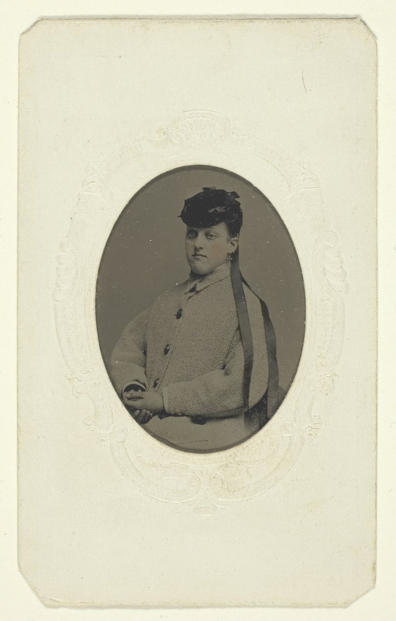 Sem título (Retrato de uma mulher de chapéu) de Unknown