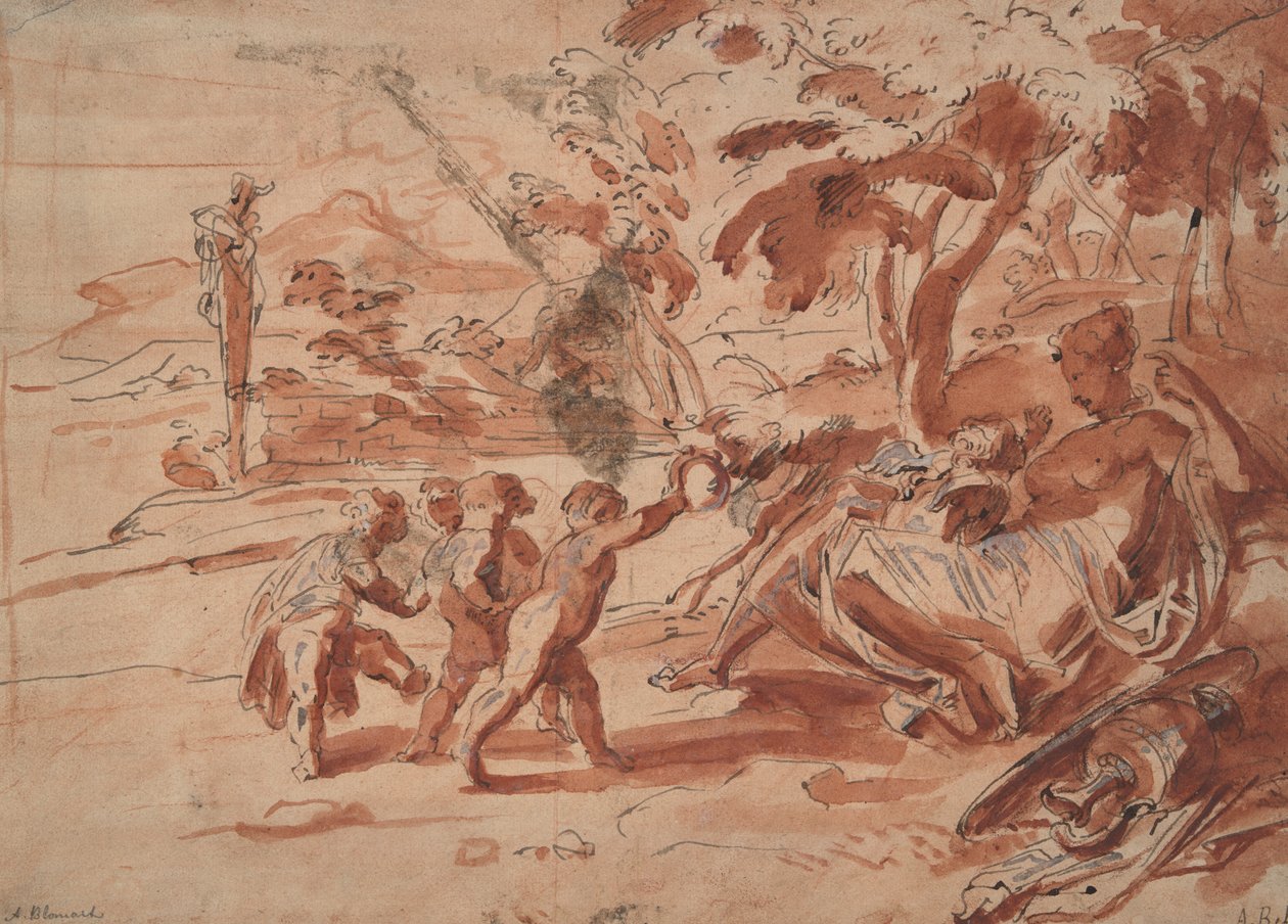 Vénus e Cupido com Putti de Unknown