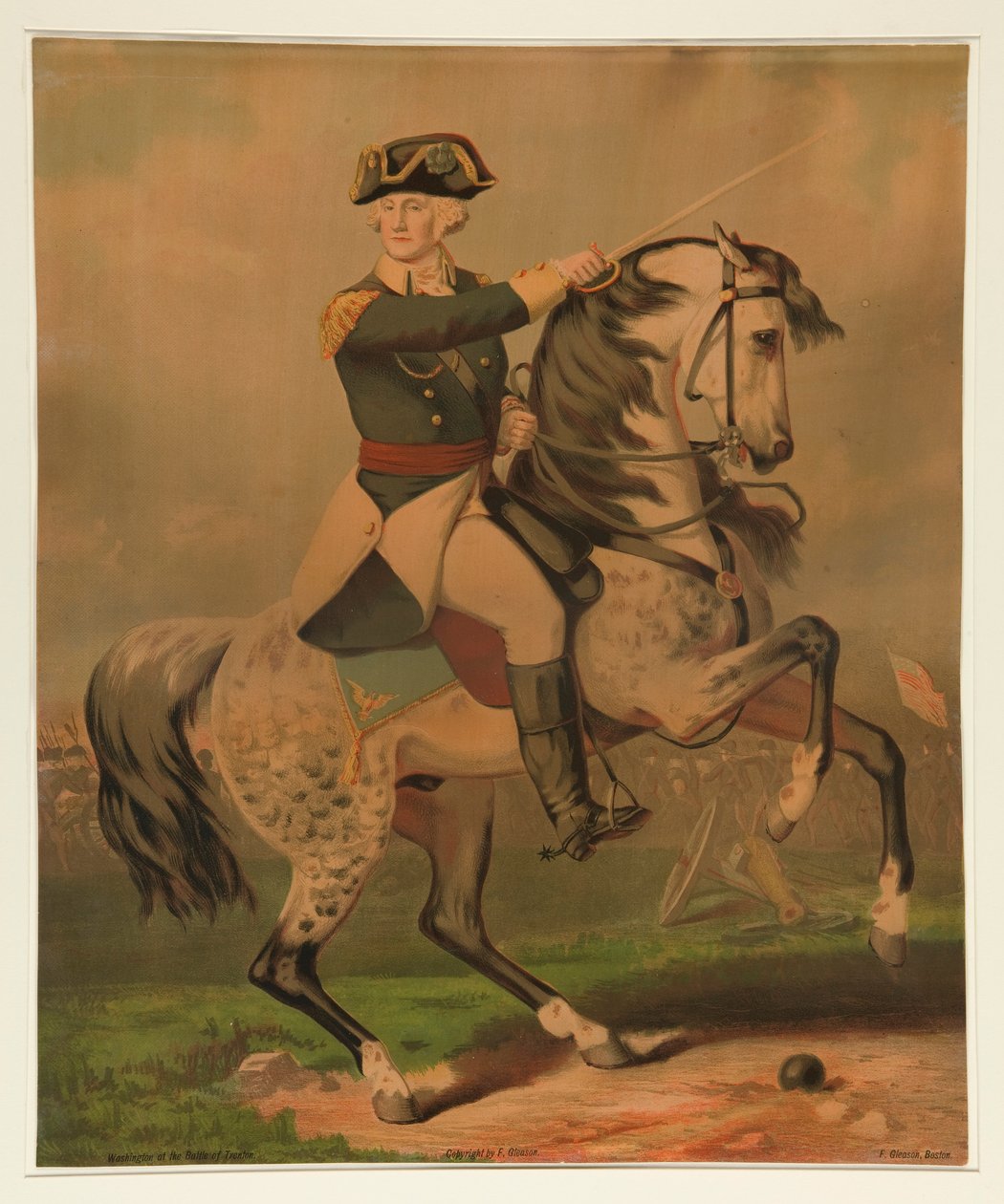 Washington na Batalha de Trenton de Unknown