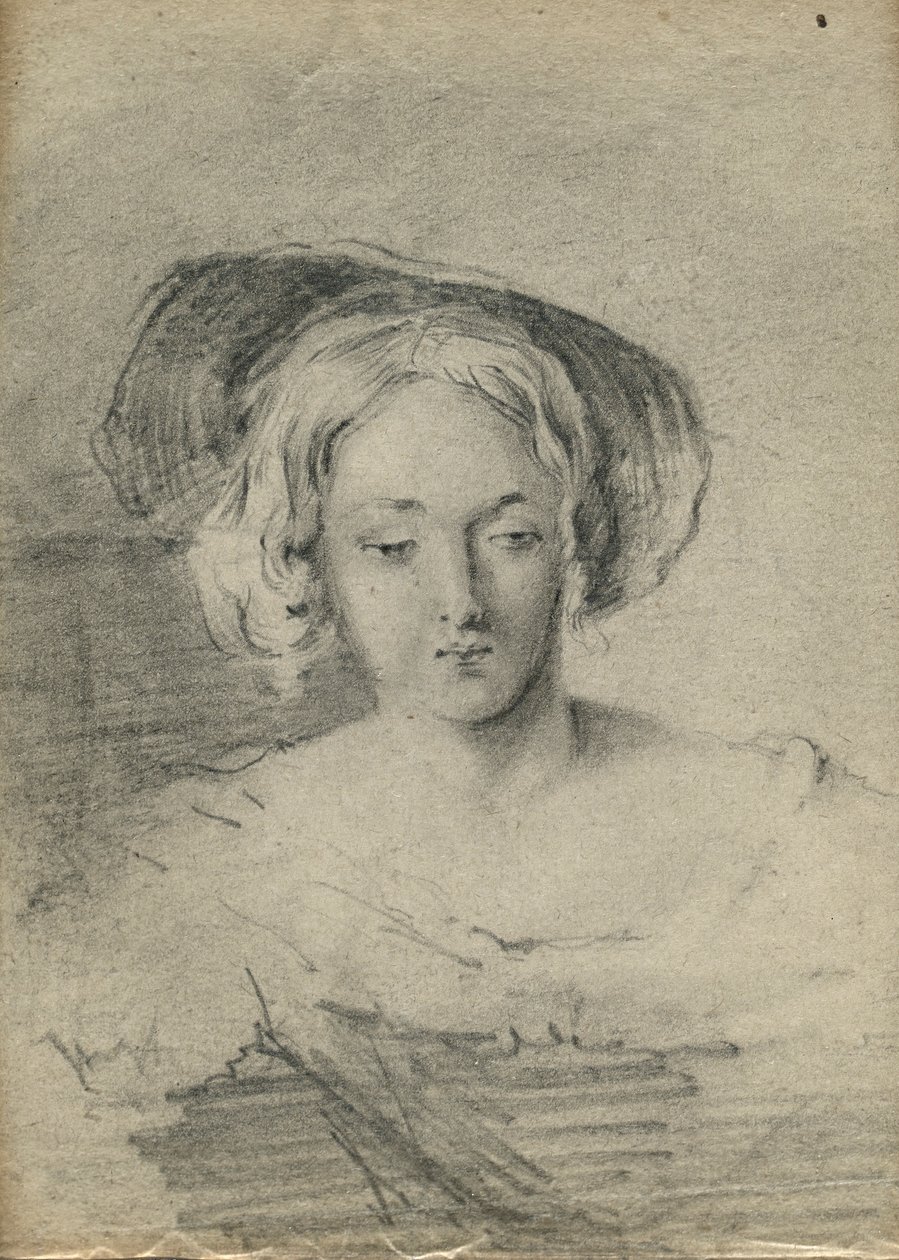 Mulher de chapéu de Unknown