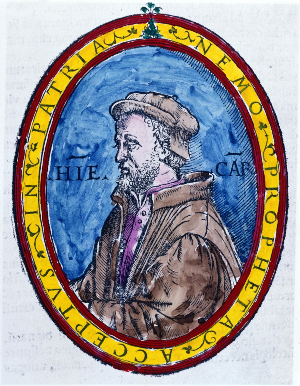 (Cardanus Hieronymus) Jerome Cardan em italiano Gerolamo Cardano, médico italiano, matemático, filósofo e astrólogo (Pavia de Unknown artist