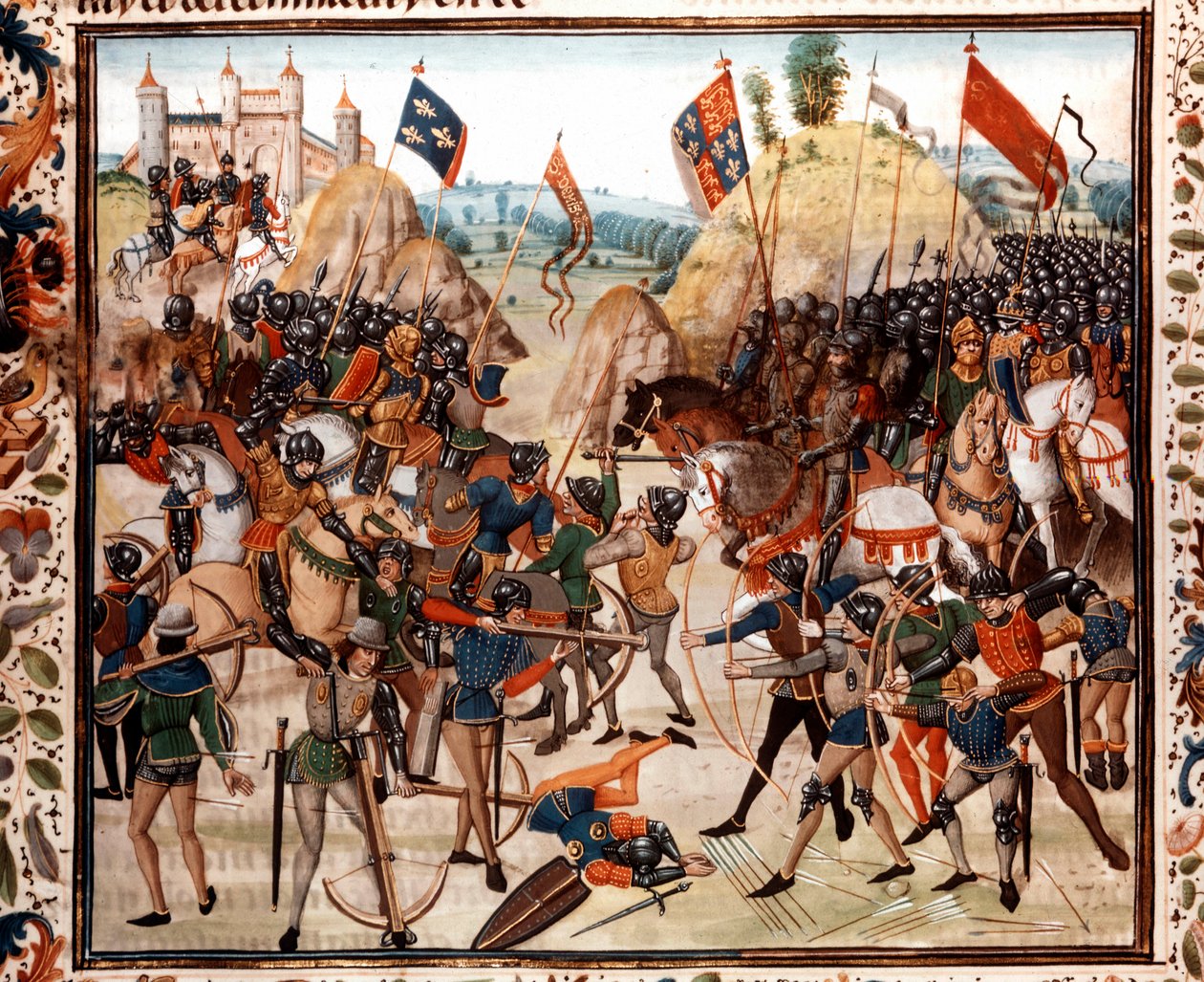 100 anos de guerra: a Batalha de Crecy em 26 de agosto de Unknown artist