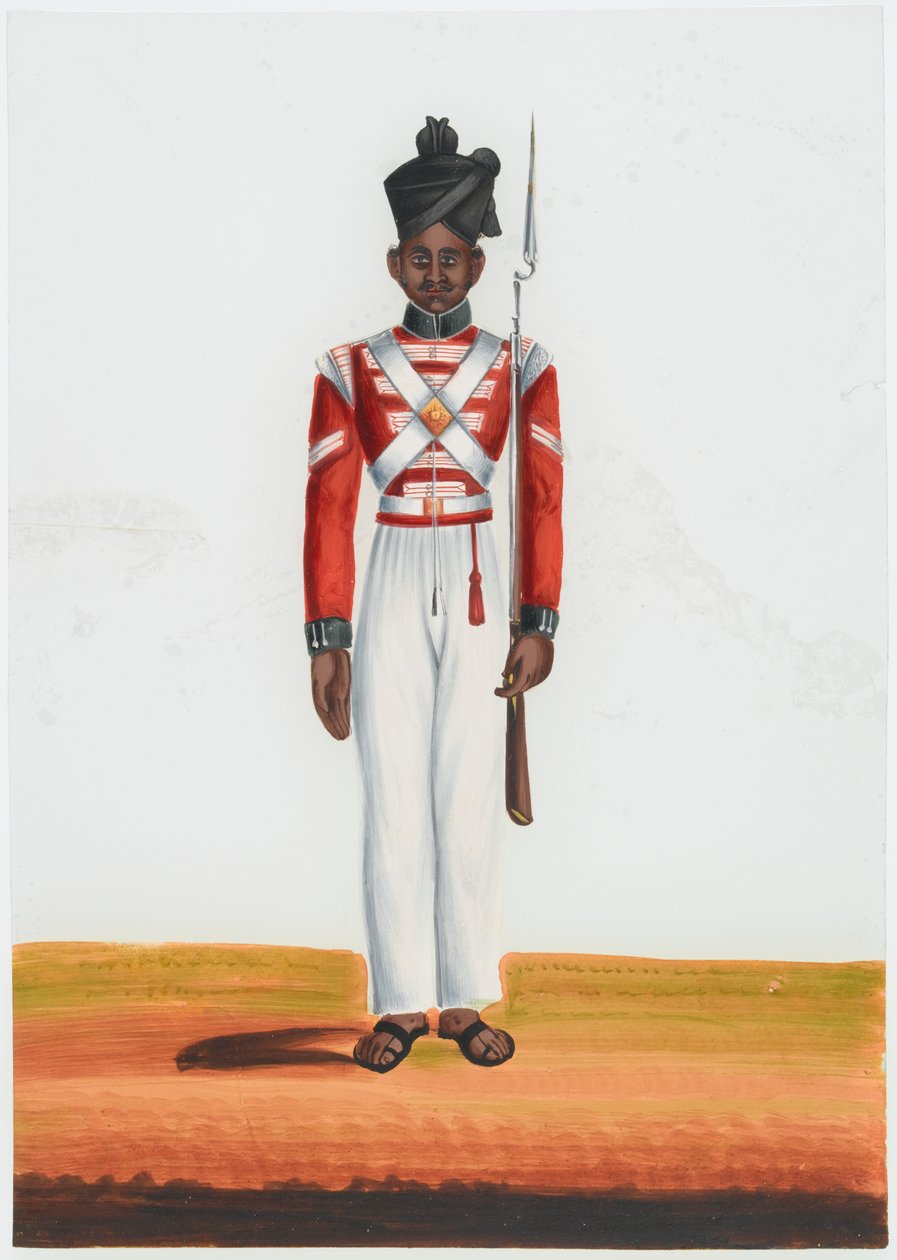 2º Batalhão Martin Battalions Havildar, Exército de Madras de Unknown artist