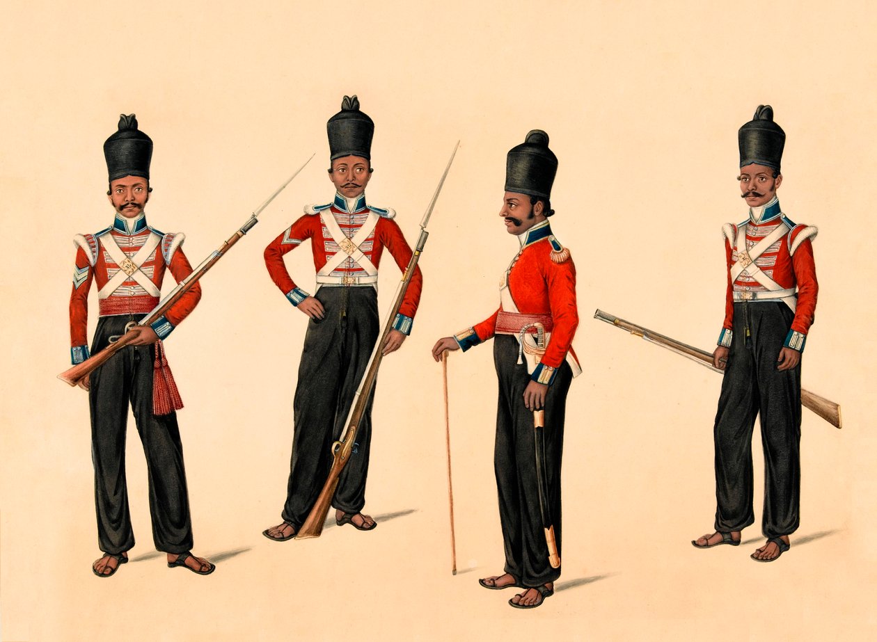 40th infantaria nativa de Madras, 1835 circa de Unknown