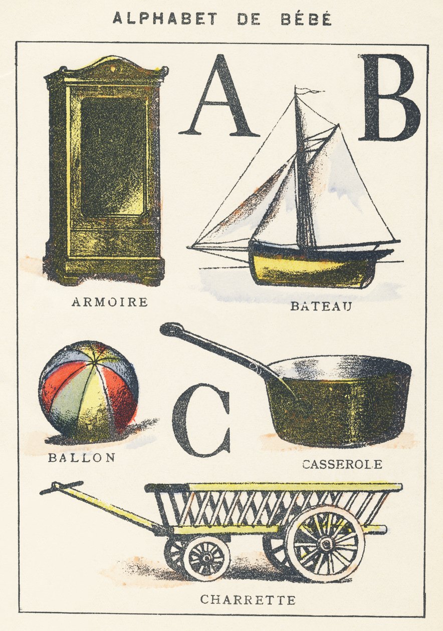 ABC: armário, barco, balão, pote, carrinho de Unknown artist