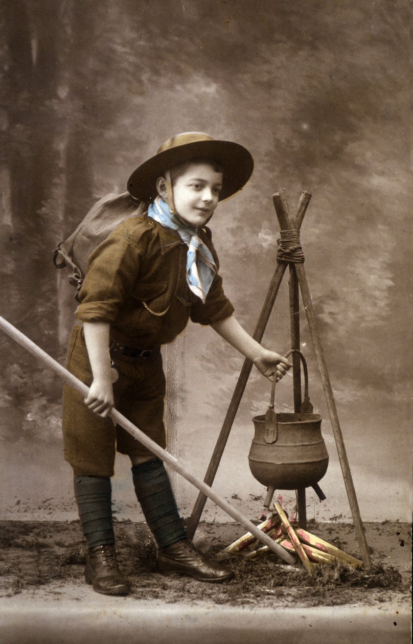 Um escuteiro nos anos 20 de Unknown Artist