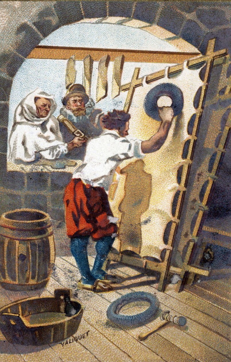 Um fabricante de parroute em 1575. de Unknown artist