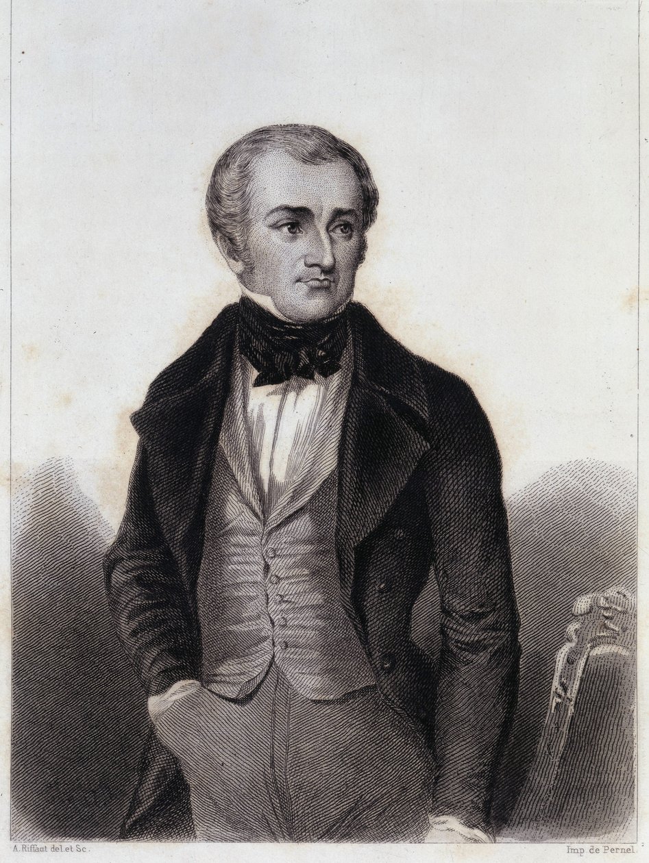 Adolphe Thiers (1797-1877) - gravura em “História da vida política e privada de Louis Philippe” de Unknown artist