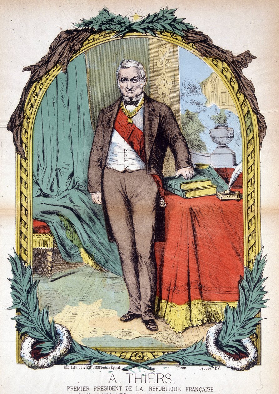 Adolphe Thiers (1797-1877), político, jornalista e historiador francês. de Unknown artist