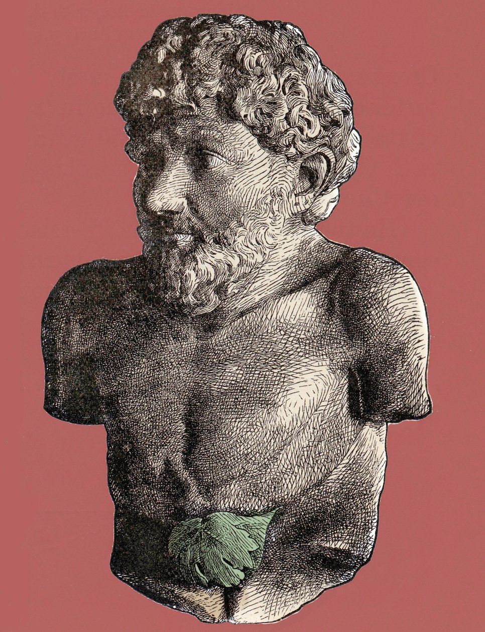 Aesop - Busto do Fabulista grego Esope (cerca de 620-around 564 BC) de Unknown artist