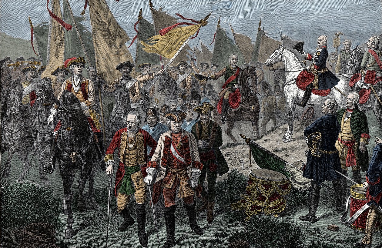 Após a Batalha de Hohenfriedberg de Unknown artist