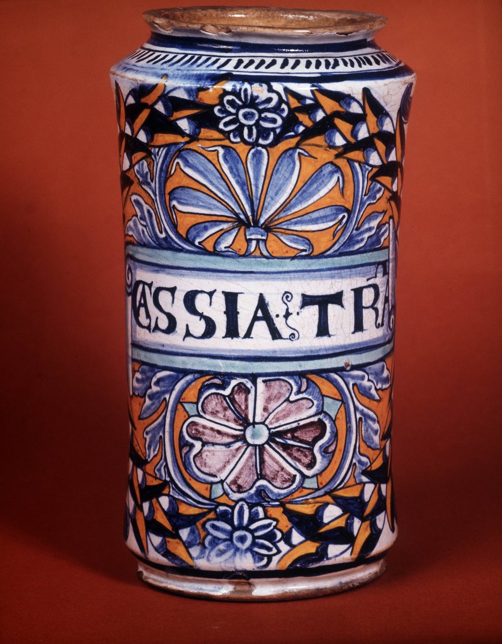 Albarello: vaso de farmácia, faiança de Unknown artist