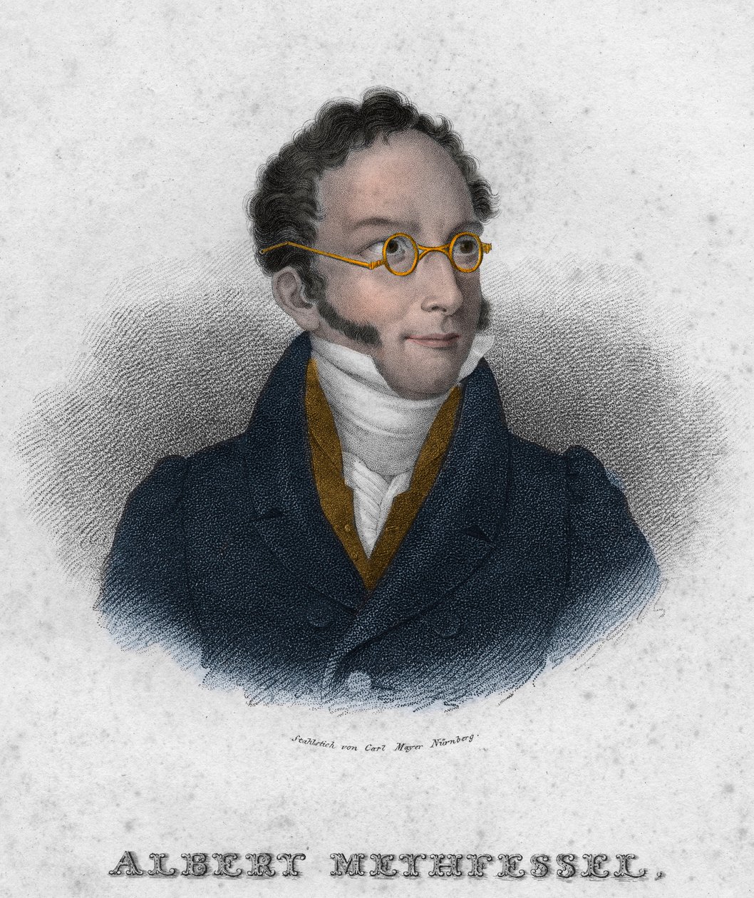 Albert Gottlieb Methfessel (1785-1869) - compositor e maestro inglês de Unknown artist