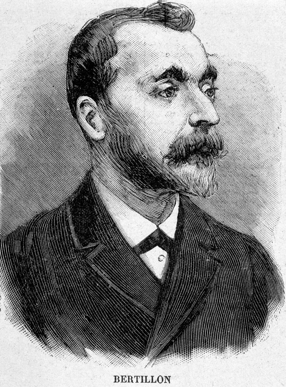 Alphonse Bertillon (1853-1914), estudioso francês, criador da antropometria. de Unknown artist