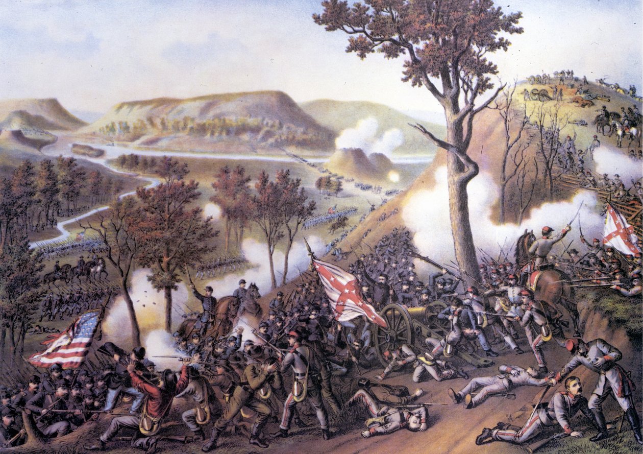 Guerra Civil Americana (1861 - 1865): Cerco de Missionary Ridge, 25 de novembro de Unknown artist