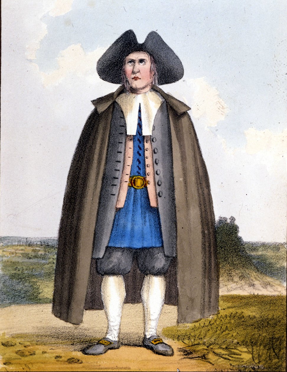 Quaker americano, final do século XVIII. de Unknown artist