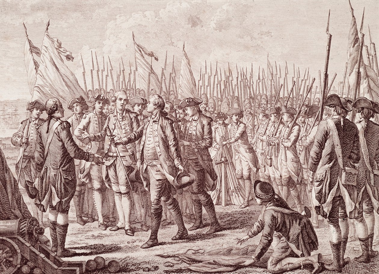 Guerra Revolucionária Americana: A rendição do Lorde Cornwallis de Unknown artist