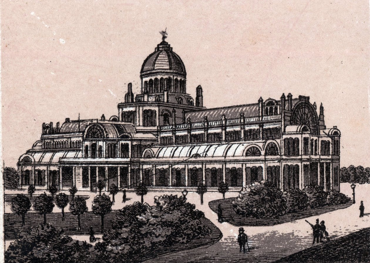 Amsterdão, Holanda: vista do Palácio do Povo. em "O mundo ilustra 168 vistas" Sem data (final do século XIX) de Unknown artist