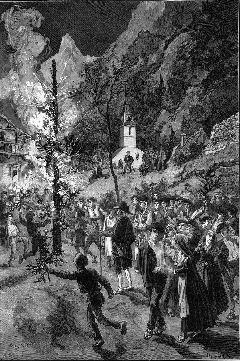 Antigos costumes e festa tradicional: o fogo de São João (Saint-Jean) no Vallee d