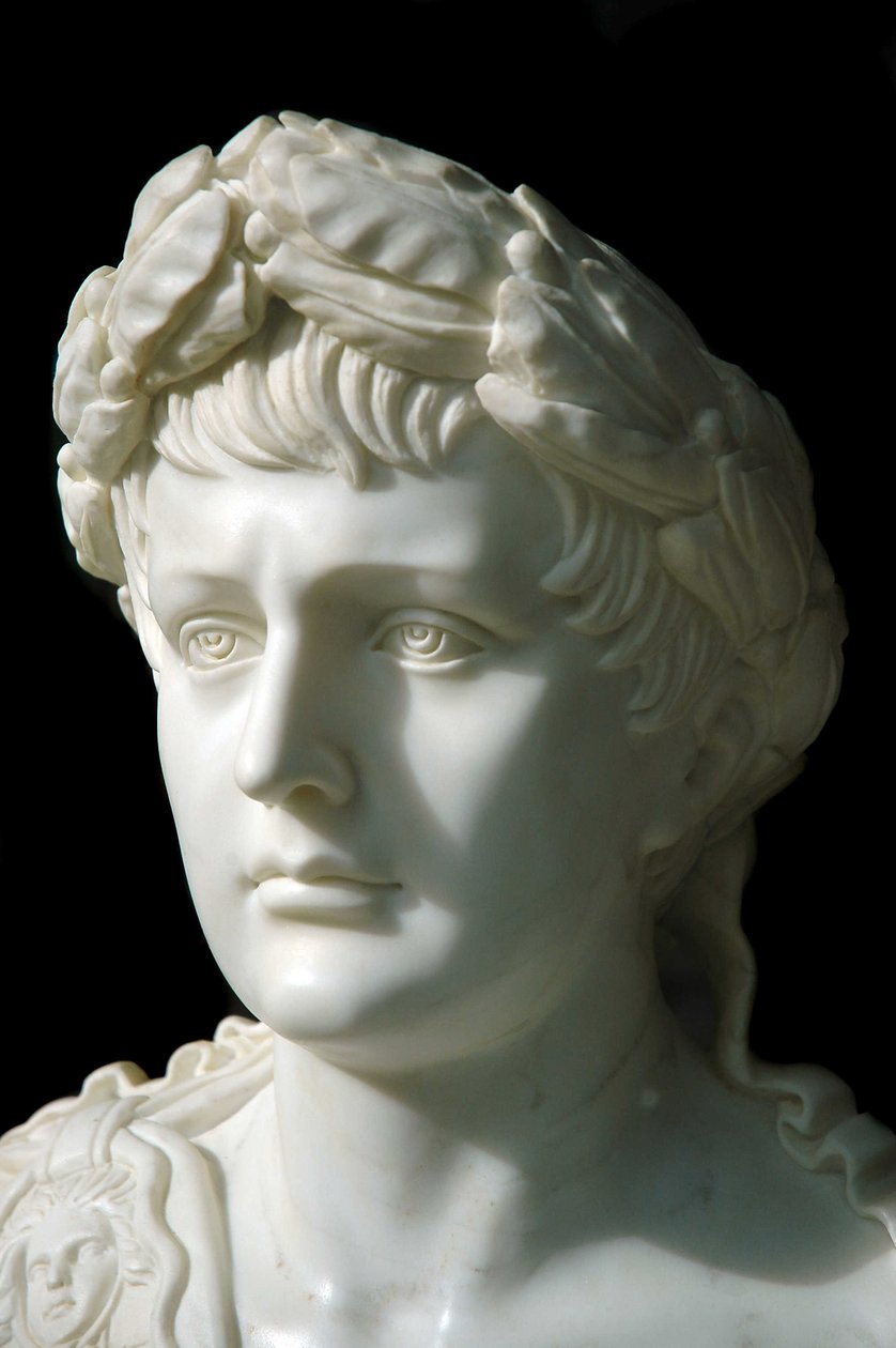 Busto de mármore anónimo do século XIX do imperador Napoleão I dos franceses. de Unknown artist