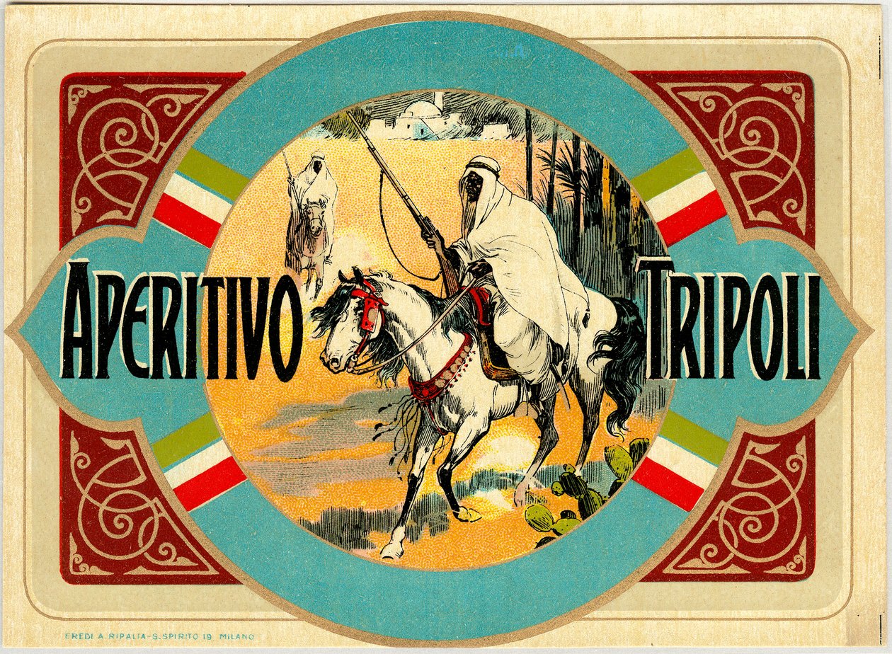 Anúncio do Aperitivo Trípoli, no final do século XIX de Unknown artist