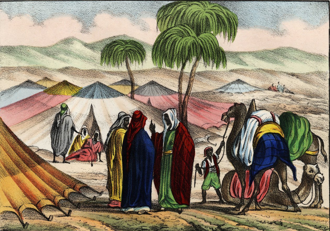 Caravana árabe na Argélia de Unknown artist