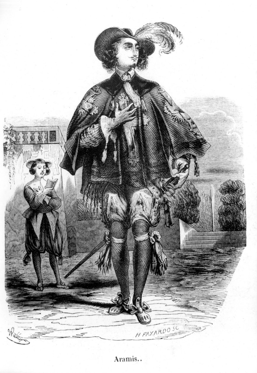 Aramis - em "Os 3 Mosqueteiros" de Alexandre Dumas Père. de Unknown artist