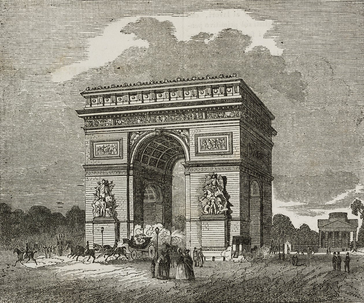 Arco do Triunfo, Paris, França de Unknown artist