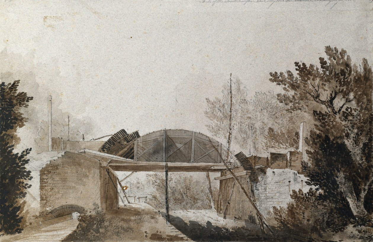 Arco da Southampton Railway sobre a estrada de Chelsea de Unknown artist