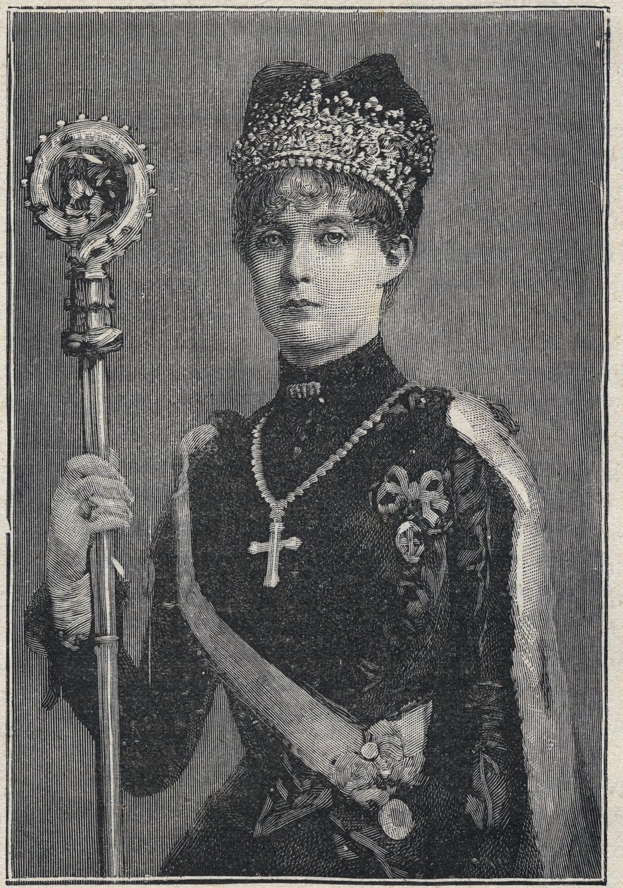 Arquiduquesa Margarethe Klementine da Áustria - Margaret Clementine Marie da Áustria 1870-1955 Arquiduquesa da Áustria - gravura de 1892 de Unknown artist