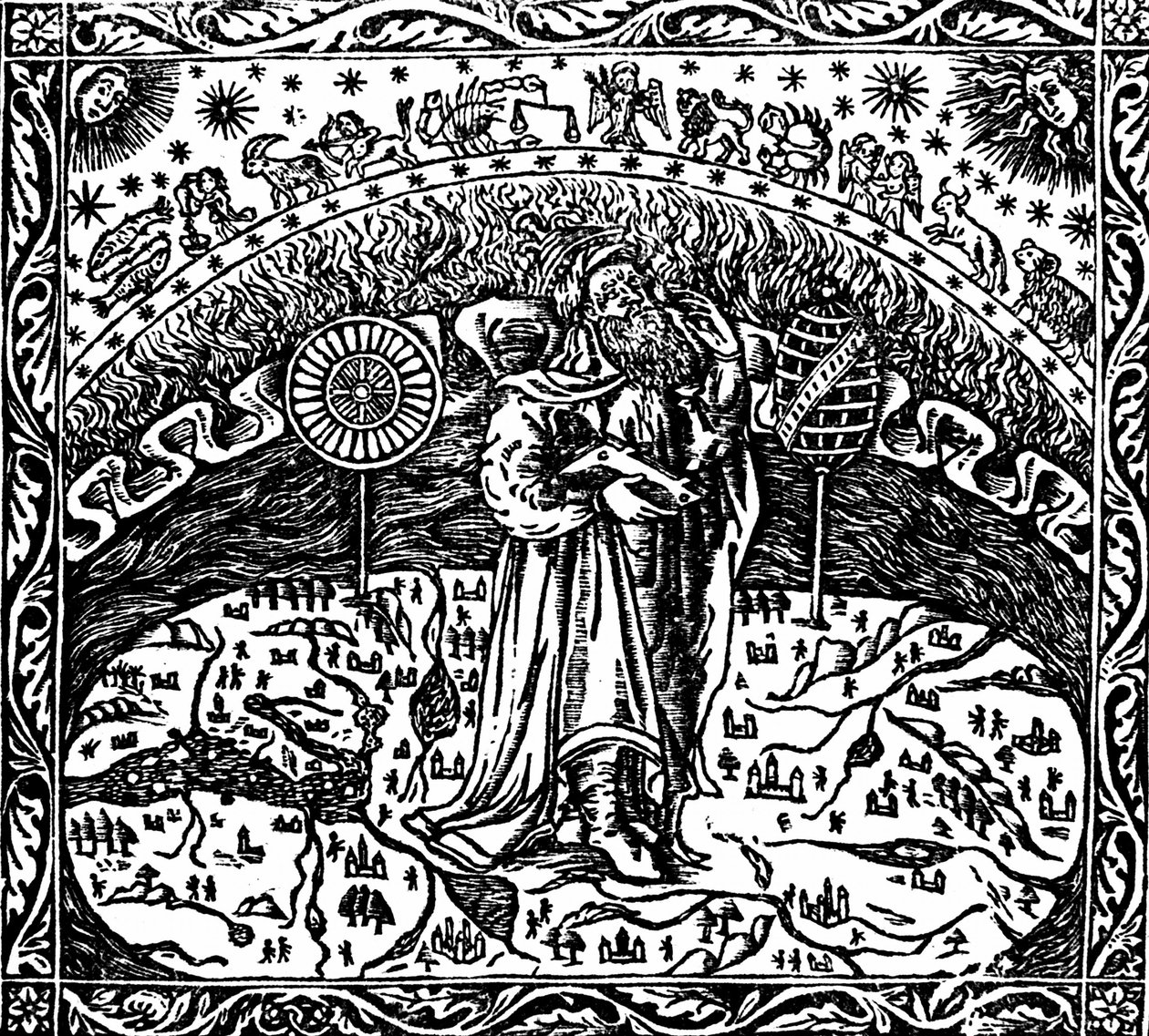 Arquimedes de pé na Terra, de "Archimedes Tetragonismus de Unknown artist