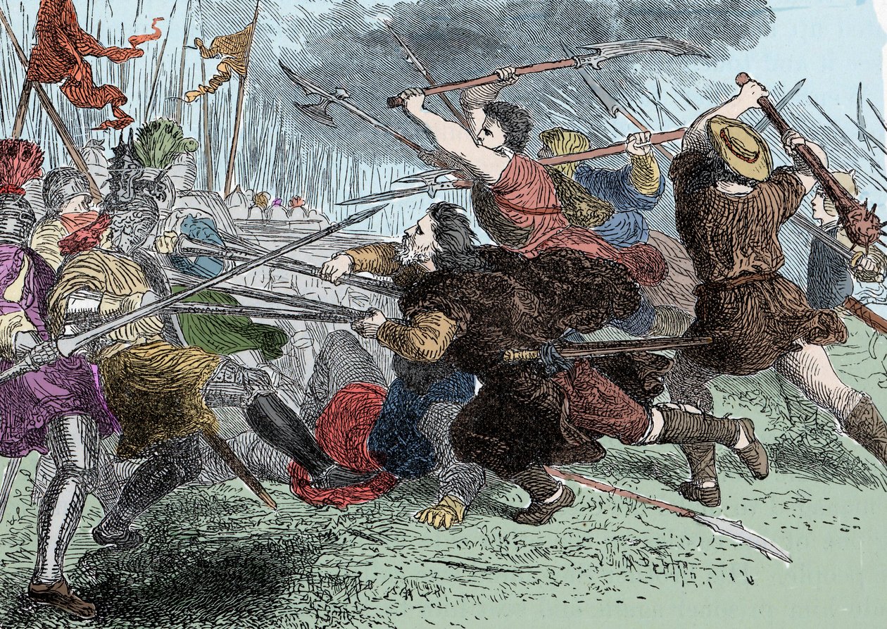 Arnold von Winkelried - Arnold von Winkelried (ou Arnold Winkelried) heróis lendários da Suíça na Batalha de Sempach de Unknown artist