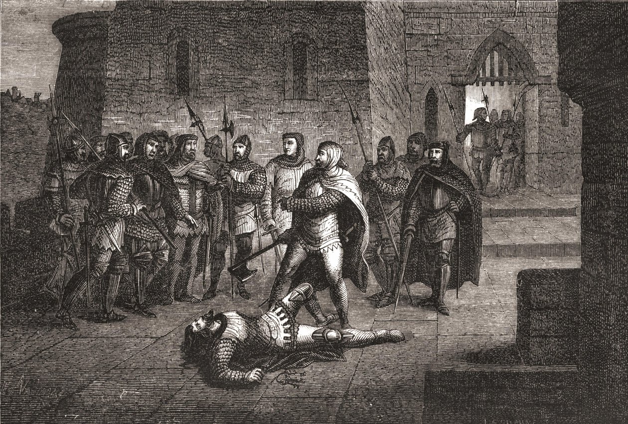 Assassinato de Etienne Marcel em 1358 - em "L