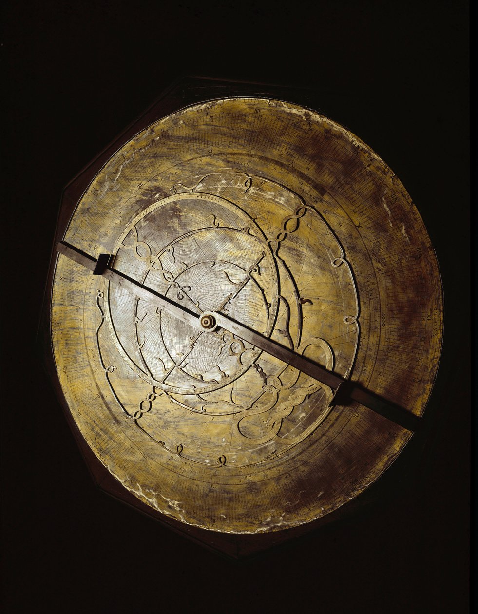 Astrolábio pertencente ao astrônomo Galileo Galilei (Galilee) (1564-1642) para seus estudos. Florença, Istituto e Museo di Storia delle Scienze. de Unknown artist
