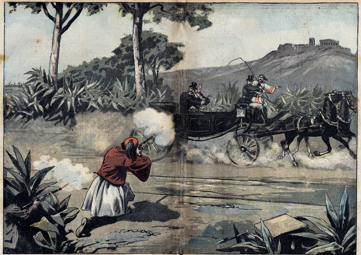 Ataque a George I, Rei da Grécia, e à sua filha - 20 de Fevereiro de Unknown artist