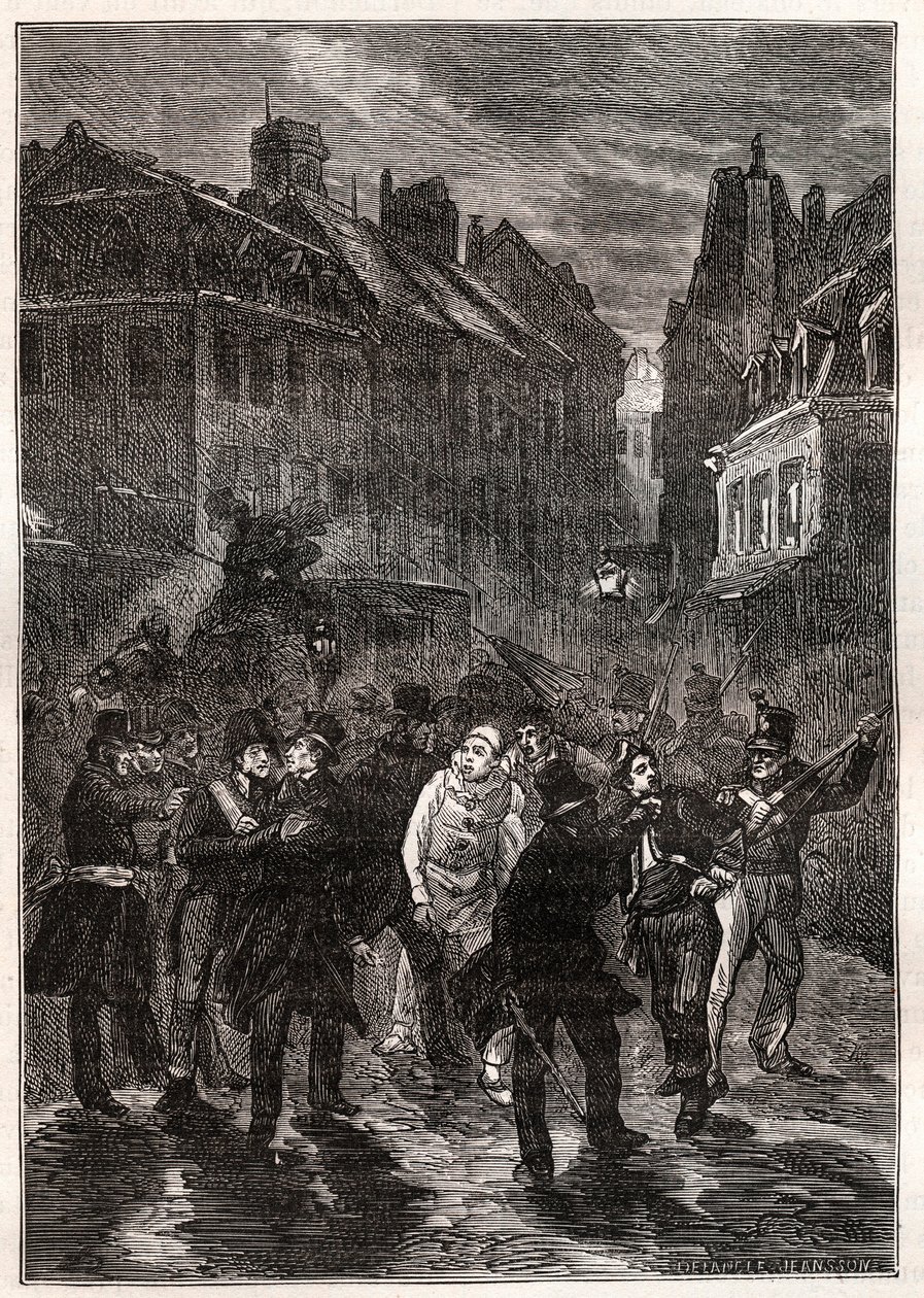 Ataques contra Louis-Philippe I - A conspiração da rue des Prouvaires - Em 1º de fevereiro de Unknown artist